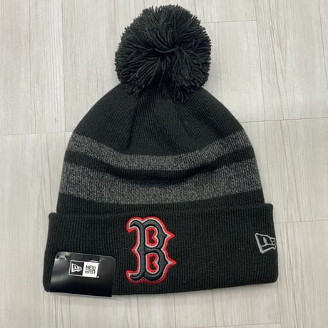 NEWERA USA ニューエラ MLB ボストン レッドソックス Boston Redsox ニット帽 黒