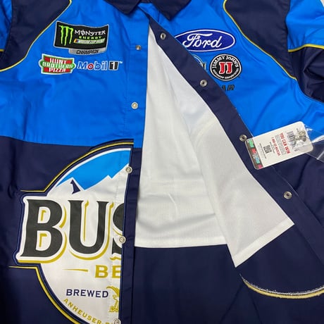 NASCAR ナスカー JHデザイン Busch Light ピットクルーシャツ  ケヴィン ハーヴィック