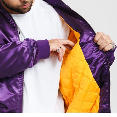 Mitchell&Ness ミッチェル&ネス NFL ミネソタ バイキングス Vikings サテン スタジアムジャンパー
