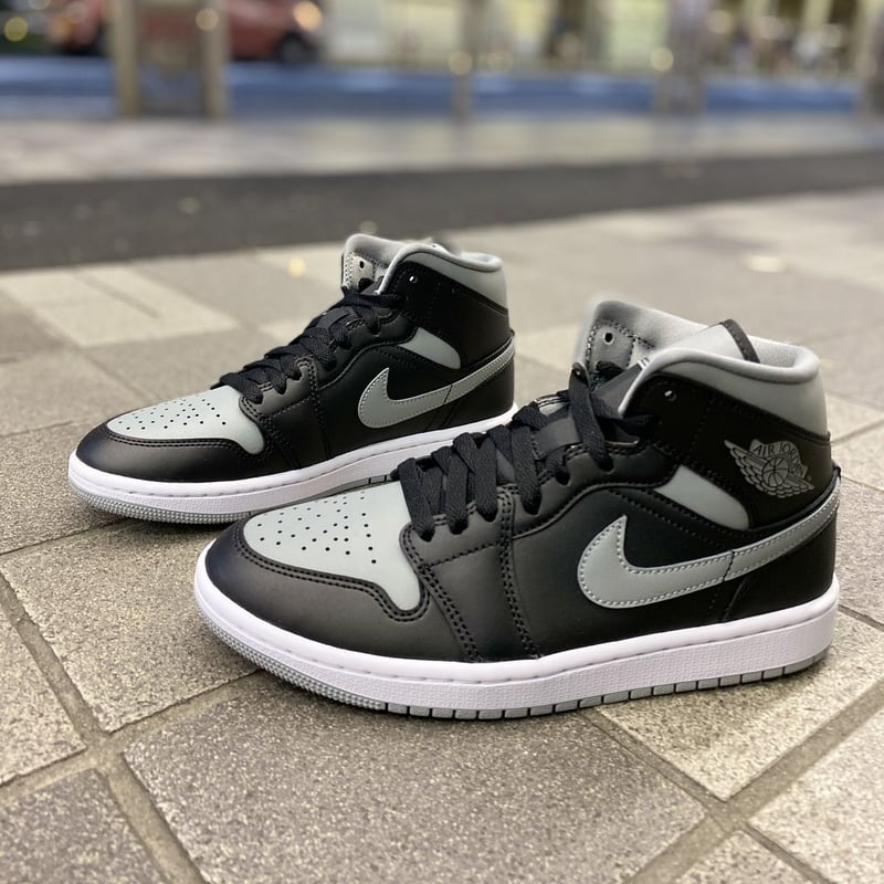 NIKE ナイキ AIR JORDAN1 MID エアジョーダン1 ミッドカット 黒/グレー