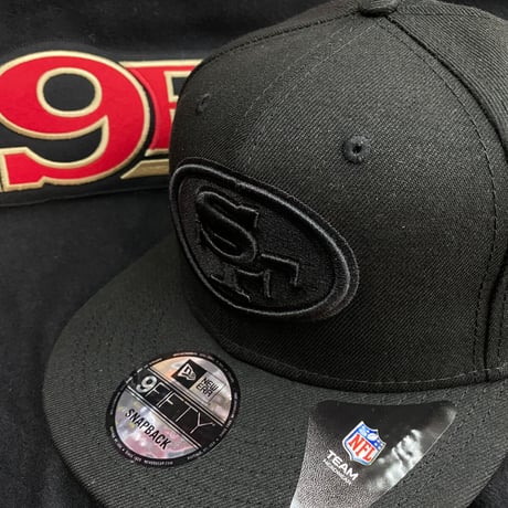 USAモデル NEWERA ニューエラ NFL フォーティナイナーズ 49ers スナップバックキャップ 9FIFTY 黒