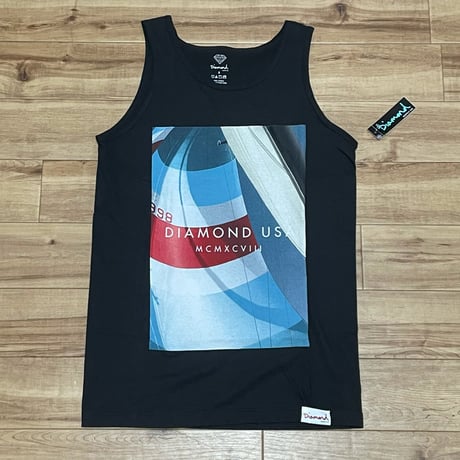 米国製 【S】 ダイヤモンドサプライ Diamond Supply Co タンクトップ 黒 MCMXCVIII 1998