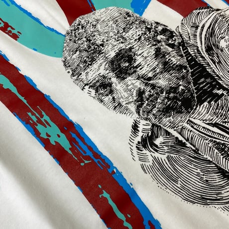 米国ブランド Bricks & Butter ブリックス＆バター 半袖 GOAT グラフィック Tシャツ 白