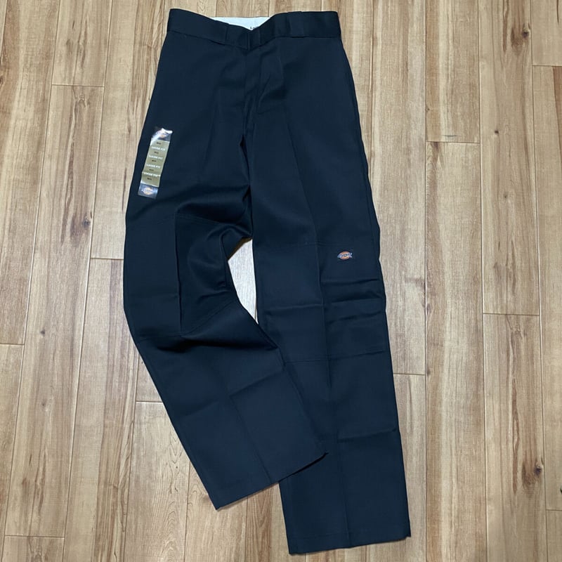USAモデル Dickies ディッキーズ LOOSE FIT ダブルニー BK ブラック 極... 34×32〖新品〗ディッキーズ ダブルニー ルーズフィットW34×L32ブラック