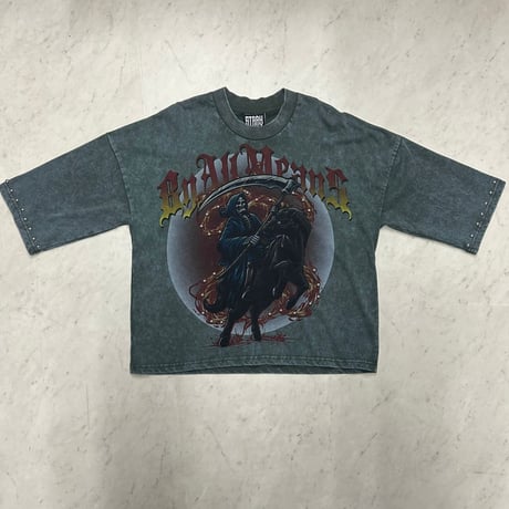 米国発 Stray ストレイ Ｗide & Crop 3/4 Sleeve Tee オーバーサイズ クロップドTシャツ 7分袖 (CropT13)
