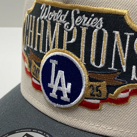 米国仕様 2025 ワールドシリーズ 限定 Newera ニューエラ 9Forty Aフレーム LA Dodgers ドジャース キャップ (940-294)