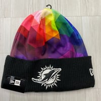 限定 NEWERA ニューエラ NFL クルーシャル キャッチ Dolphins マイアミ ドルフィンズ Prism (Beanie160)