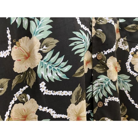 【特別SALE価格】ROBINSON アロハシャツ ALOHA 開襟 オープンカラー 花柄 ハイビスカス R02