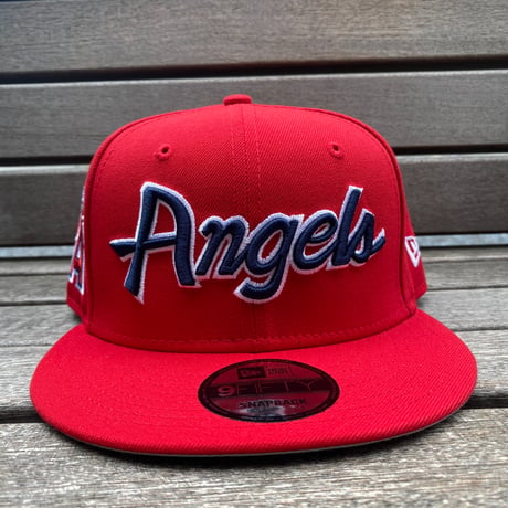 USA限定 9FIFTY ニューエラ MLB アナハイム エンゼルス Angels スナップバックキャップ Evergreen Script (950-208)