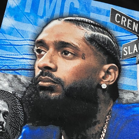 LA発 NIPSEY HUSSLE 二プシーハッスル グラフィック 半袖 Tシャツ Victory Lap (GTS56)