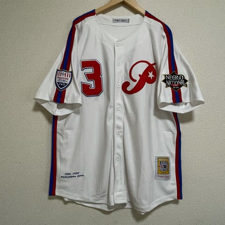 NEGRO LEAGUE 二グロリーグ Stars フィラデルフィア スターズ BBシャツ ユニフォーム ボタン ＃3