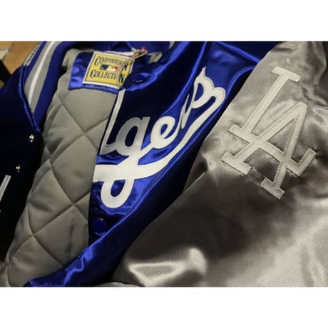 Mitchell&Ness ミッチェル&ネス  LA ロサンゼルス Dodgers ドジャース サテン MLB スタジャン