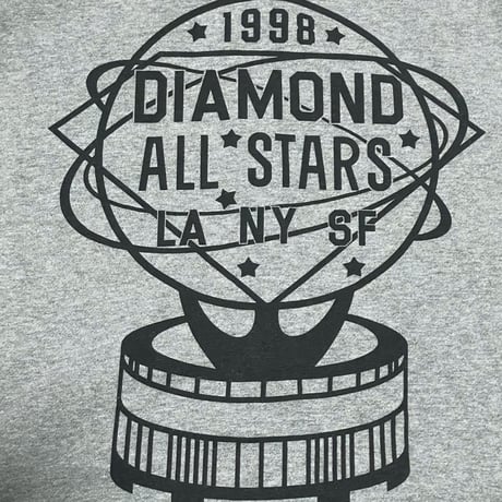 【M】 Diamond Supply Co ダイヤモンドサプライ Zip-Up ジップアップ パーカー グレー ALL STAR (Z8)
