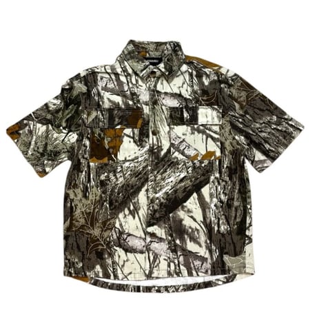 NY発 Kindred キンドレッド White Forest Camo ホワイトフォレスト 総柄  デニム 半袖シャツ (S/S2)