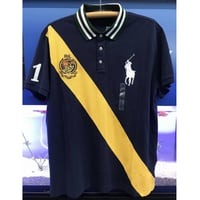 限定 POLO ラルフローレン RALPH LAUREN 半袖 ポロシャツ クレストロゴ 紺 (RLPS10)