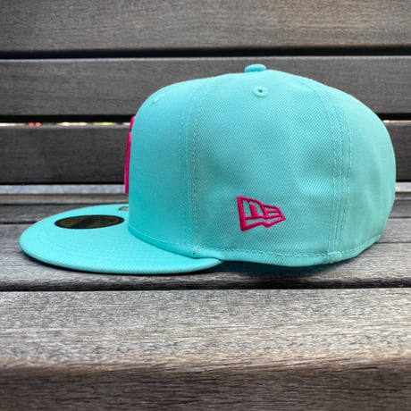 USA仕様 NEWERA サンディエゴ パドレス SD Padres シティコネクト 59FIFTY ミント ピンク (23-15)