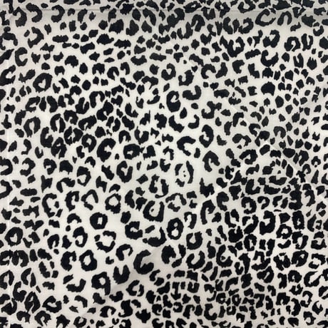 グラデーション ヒョウ柄 バンダナ Tiedye Leopard Bandana 大判サイズ 総柄 白 (BNDN82)