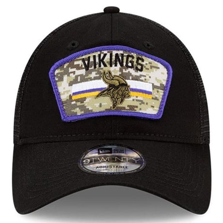 Newera ニューエラ NFL 9Twenty バイキングス Vikings メッシュ トラッカーキャップ Salute