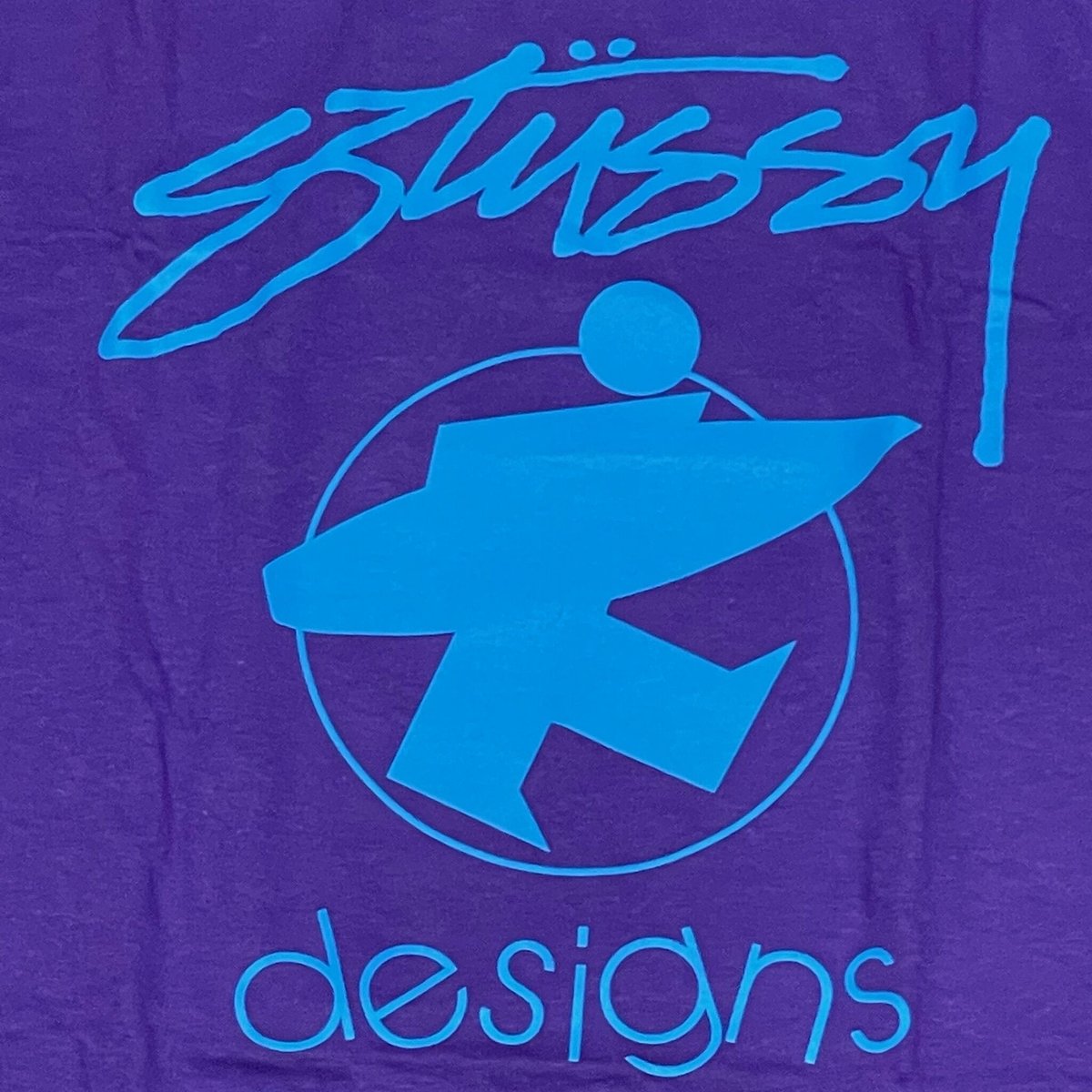 Stussy ステューシーSurfDesigns サーフデザイン 半袖 Tシャツ 紫 ...