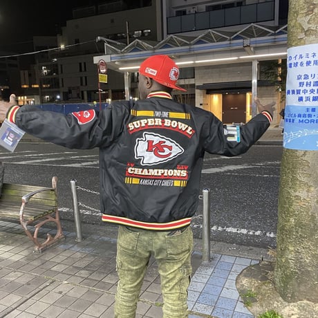 NLF公式 JHデザイン KC CHIEFS カンザスシティ チーフス スーパーボウル チャンピオンズ スタジャン