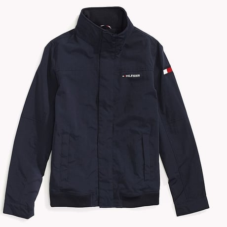 トミーヒルフィガー TOMMY HILFIGER ナイロン ヨットジャケット 撥水加工 ネイビー