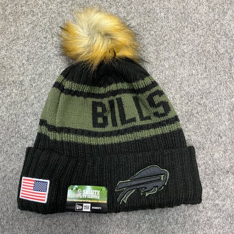 限定Salute to Service ニューエラ NEWERA ポンポン ニット帽 NFL バッファロービルズ Bills