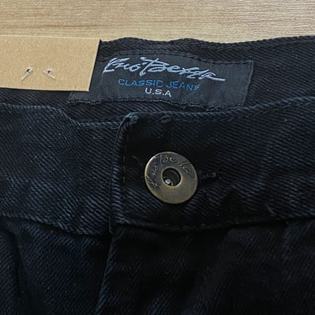 老舗LAブランド KnoBetta 998 ノーベター JET BLACK  ブラックデニム クラシックジーンズ (JNS20)