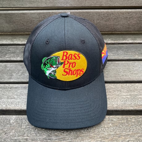 限定USA州旗パッチ Bass Pro Shops バスプロショップス 刺繍ロゴ アリゾナ州 メッシュキャップ (Bps51)