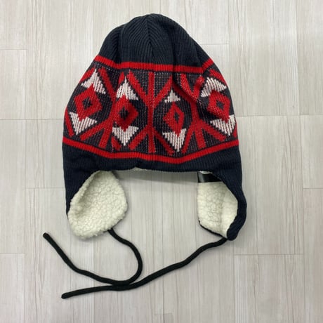 USA限定 ニューエラ Newera ボストン レッドソックス REDSOX 空軍 トラッパーハット 極暖ニット