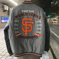 MLB公認 JHデザイン SF ジャイアンツ GIANTS 限定 チャンピオンズ記念 リバーシブル メルトン スタジャン