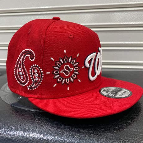 USA限定 Newera ニューエラ 9FIFTY ペイズリー スナップバック MLB ワシントン ナショナルズ