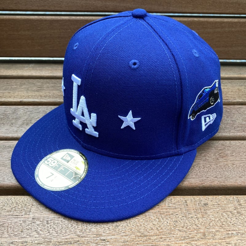 【アメリカ限定カスタムモデル】NEW ERA 59fifty LA ドジャース 海外限定モデル】 NEWERA 59FIFTY ドジャース キャップ LA逆ロゴ