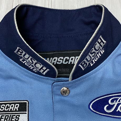 NASCAR ナスカー JHデザイン BUSCH LIGHT ブッシュライト FORD MUSTANG レーシングジャケット