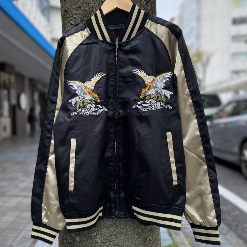 スカジャン Yokosuka刺繍入り 横須賀発祥 SUKAJAN 刺繍 イーグル