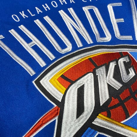 USA限定 JHデザイン NBA オクラホマシティ サンダー OKC リバーシブル スタジャン