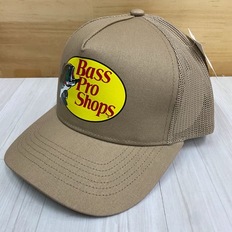 全米最大級のアウトドアブランド Bass Pro Shops バスプロショップス トラッカーキャップ KHAKI (bps4)