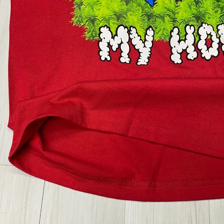 LA発 Cheech&Chong チーチアンドチョン グラフィック ヘビーウェイト Tシャツ 赤 RWMH (GTS84)