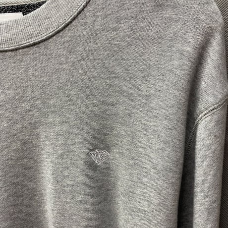 Diamond Supply ダイヤモンドサプライ Micro Brilliant クルーネック スウェット トレーナー タオル地 グレー