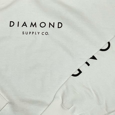 【2XL】 Diamond Supply Co. ダイヤモンドサプライ   YACHTロゴ プルオーバー パーカー 白 (p10)