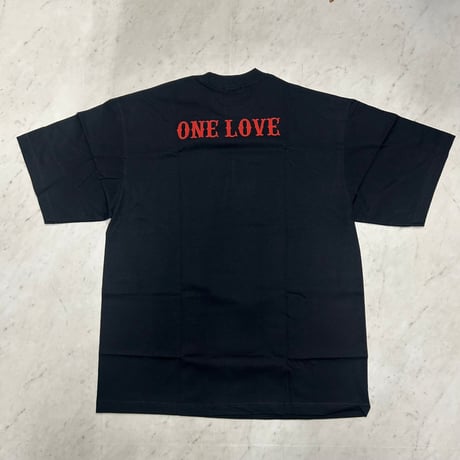 LA発 ボブマーリー One Love グラフィック ヘビーウェイト Tシャツ Bob Marley 黒 (GTS10)