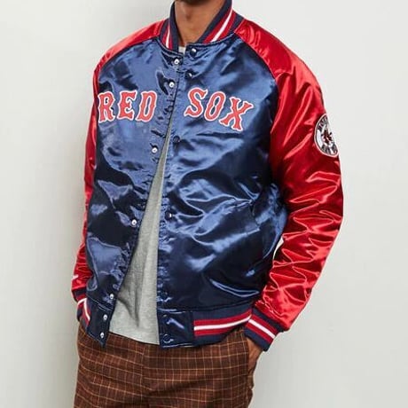 ミッチェル&ネス Mitchell&Ness ボストン レッドソックス サテン スタジアムジャンパー