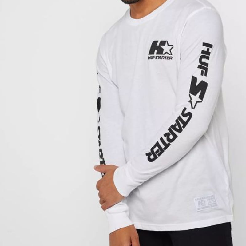 限定コラボモデル HUF ハフ STARTER スターター コラボデザイン 長袖 