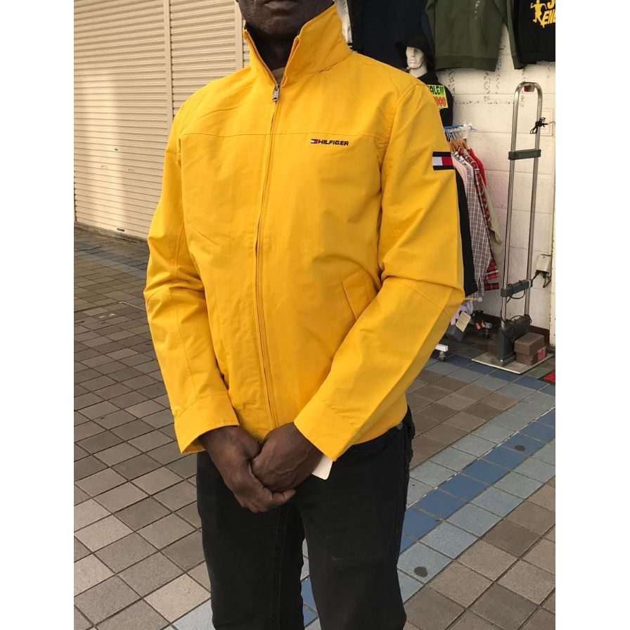 US   メンズ　ナイロンヨットジャケット グリーン US Tommy Hilfiger メンズナイロンヨットジャケット グリーン