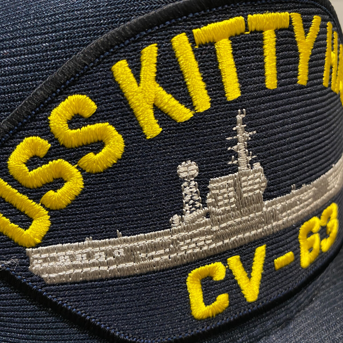 貴重、正規品、入手困難、米航空母艦キティホークの公式ボールキャップ 貴重、正規品、入手困難、米航空母艦キティホークの公式ボール