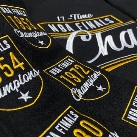 海外限定 NBA JHデザイン LA Lakers ロサンゼルス レイカーズ ファイナルチャンピオン リバーシブル スタジャン