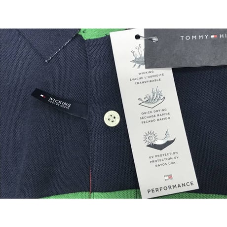 トミーヒルフィガー TOMMY HILFIGER 半袖 ポロシャツ ストライプ ボーダー UVカット