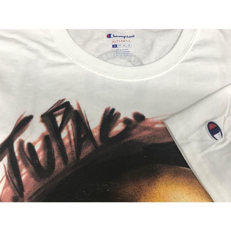 USA限定 FTW 2パック TUPAC グラフィック Tシャツ Champion 白 ブラックパンサー HIPHOP