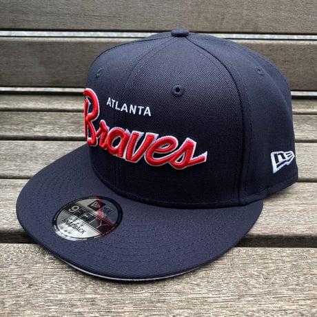 USA限定 9FIFTY ニューエラ MLB アトランタ ブレーブス Braves スナップバックキャップ Evergreen Script (950-216)