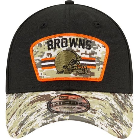 Newera ニューエラ NFL 39THIRTY クリーブランド ブラウンズ Browns ストレッチキャップ 迷彩