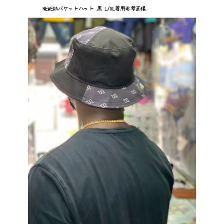 NEWERA ニューエラ ペイズリー バンダナ柄 BUCKET バケットハット 黒